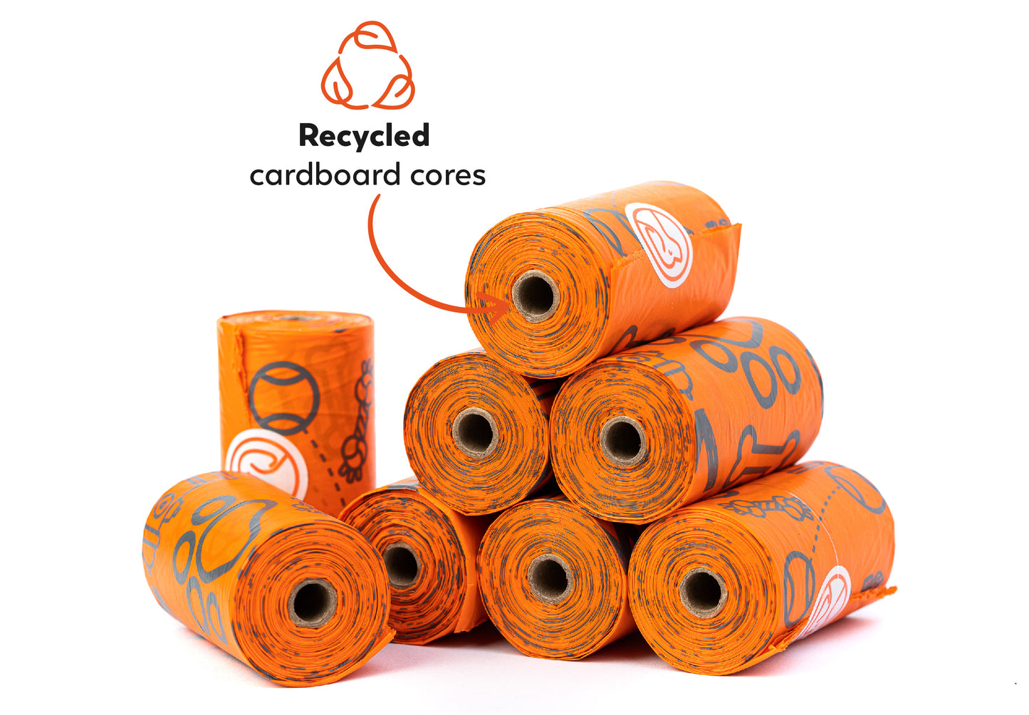 Dog Poop Bags, Leak-Proof, Strong and Unscented (8 Rolls - 120 Poop Bag Count)