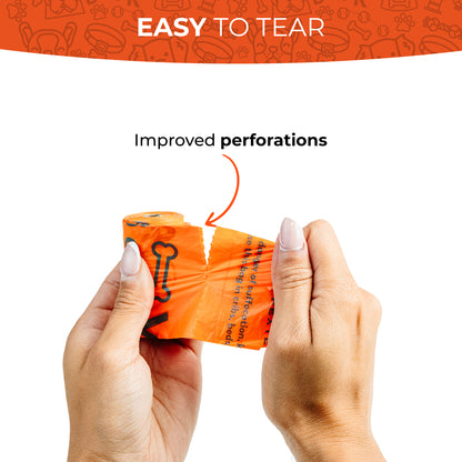 Dog Poop Bags, Leak-Proof, Strong and Unscented, 18 Pack (270 Poop Bags)