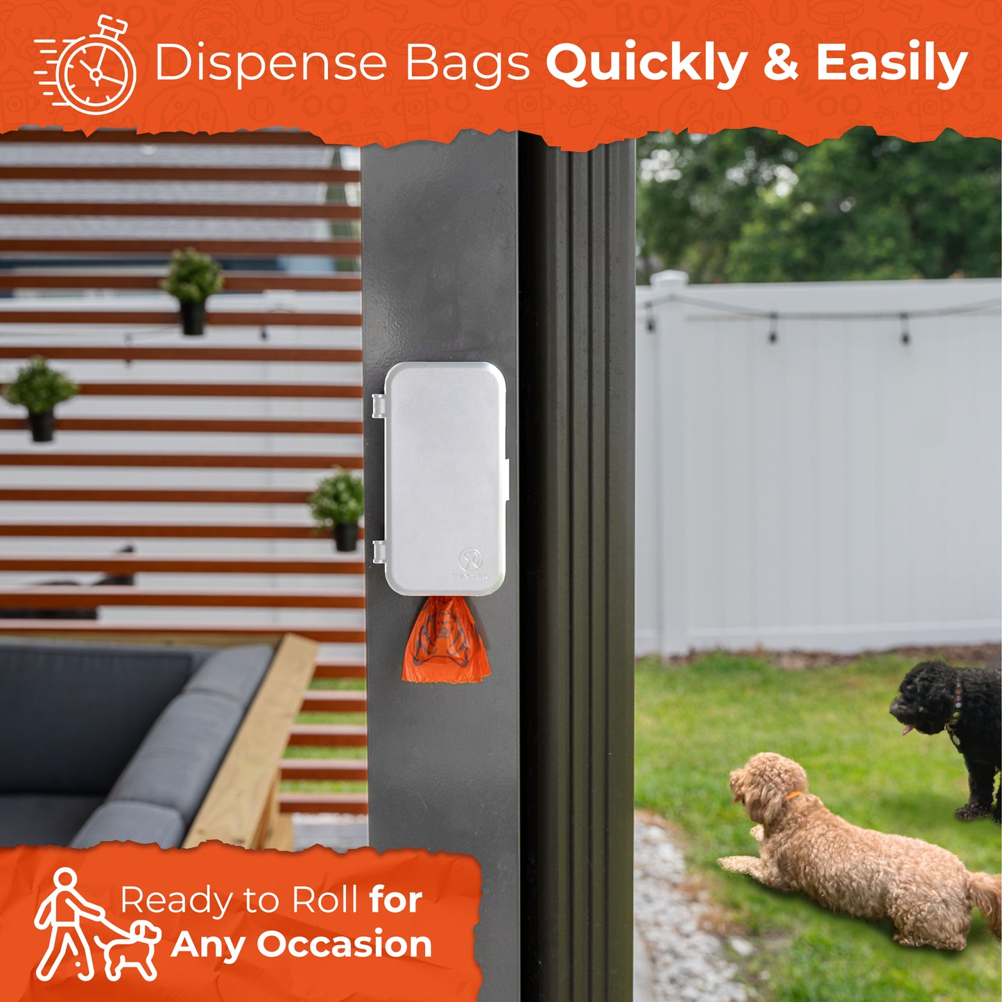 Dog Poop Bag Dispenser - White