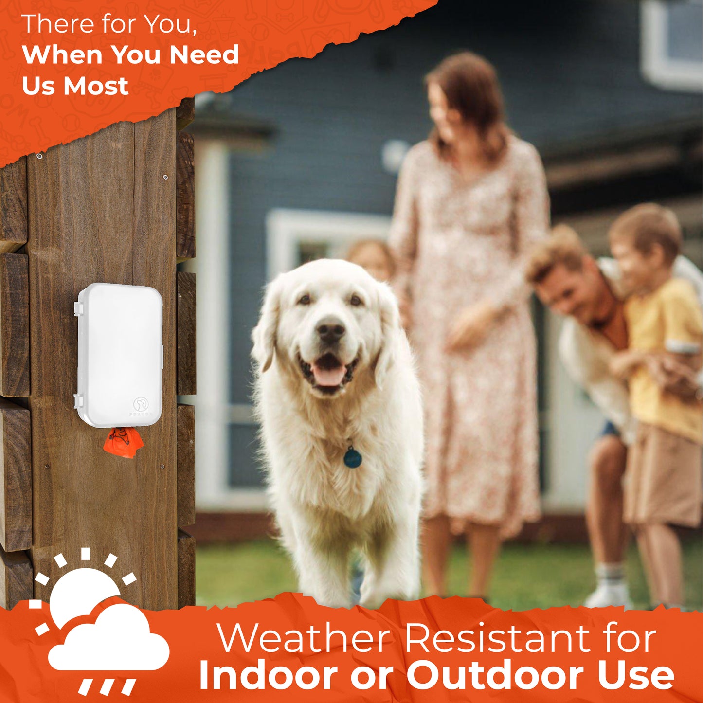 Dog Poop Bag Dispenser - White