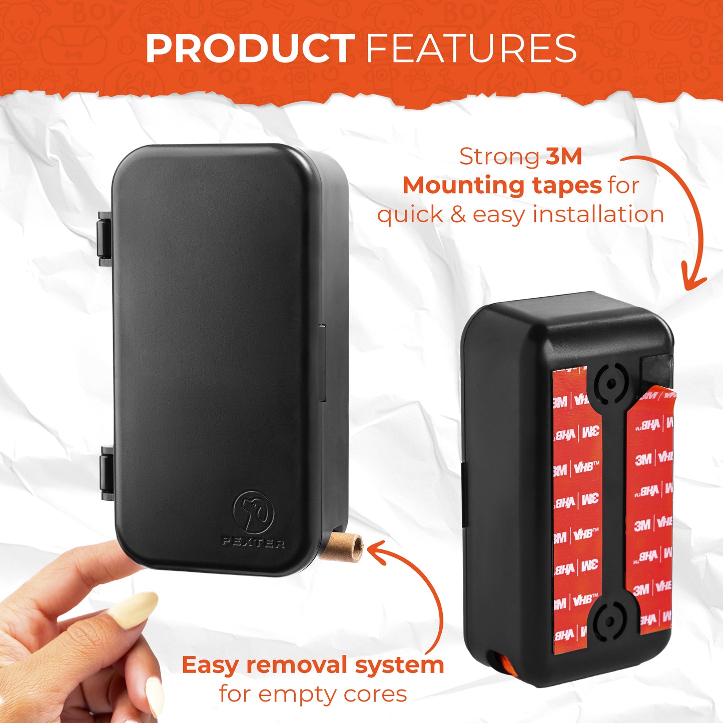 Dog Poop Bag Dispenser - Black
