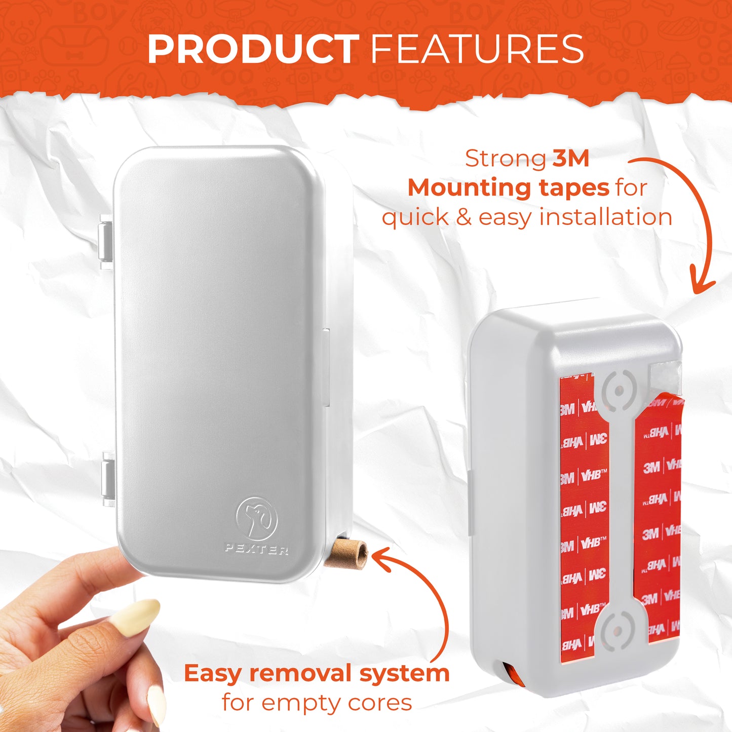 Dog Poop Bag Dispenser - Gray
