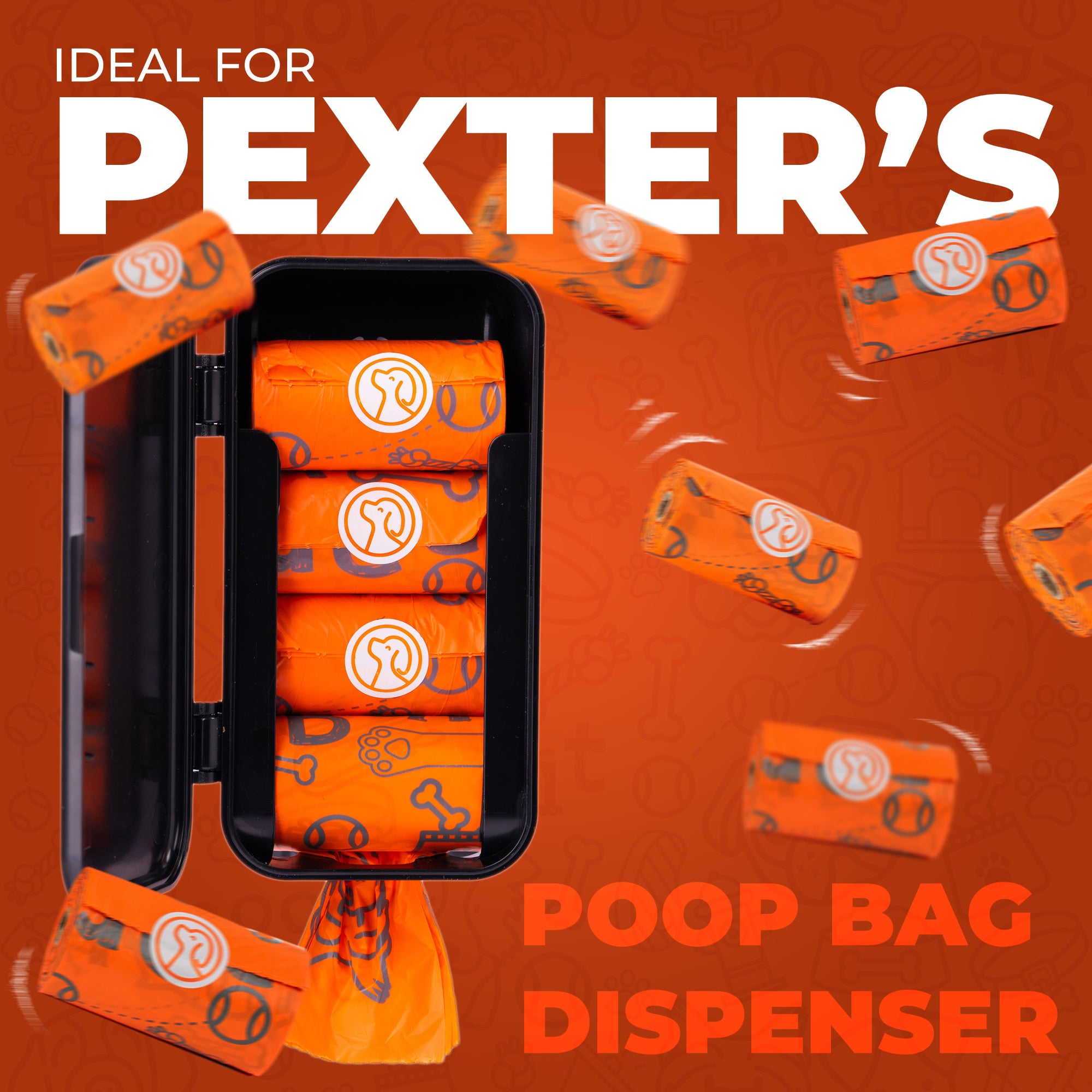 トイガン Popo Dog Poop Bags, Leak-Proof, Strong and Unscented (8 Rolls - 120
